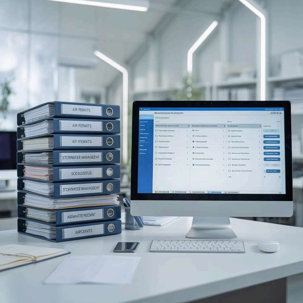 Compliance documentation binders and tracking software